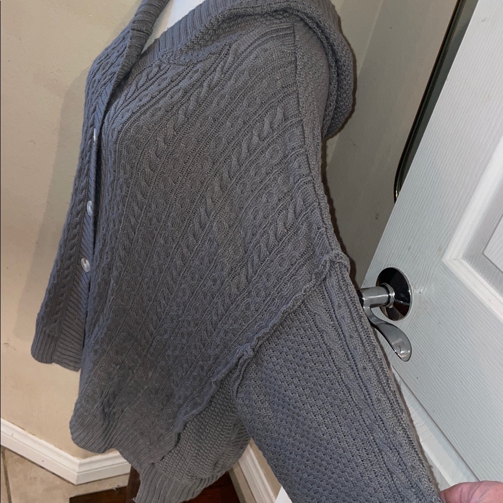 Dokotoo Light Plum Cozy light plum Hooded Button Down Sweater